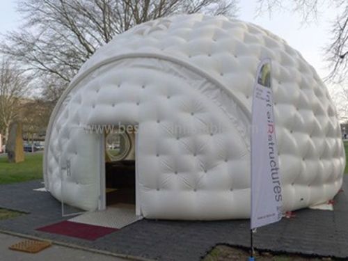 White Air-Condition Inflatable Exhibition Tent