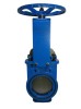 One-piece knife gate valve