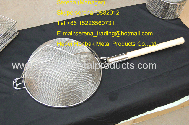 wire mesh colander&stainless steel fine mesh strainer