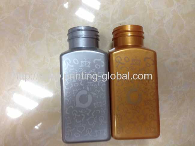 Heat transfer printing PE medicine bottle