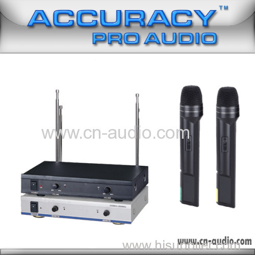 VHF DUAL CHANNEL WIRELESS MICROPHONE VHF-207