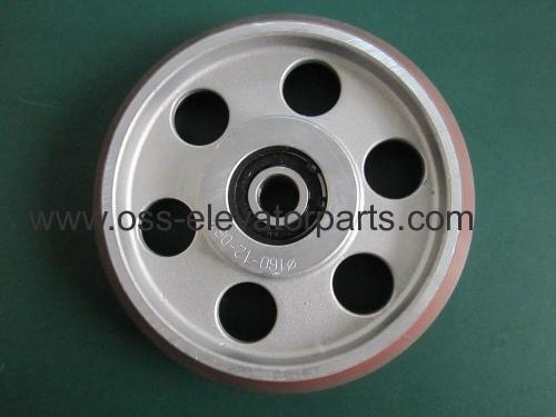 Guide rollers for 16mm car rails dia 160 mm