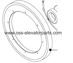 Handrail traction sheave 506NCE for sprocket drive type