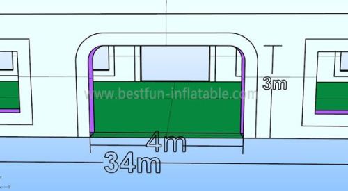 Custom Size Inflatable Construction Marquee Tent