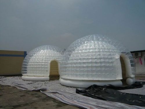 Double Layer Amusement Inflatable Clear Bubble Dome Tent