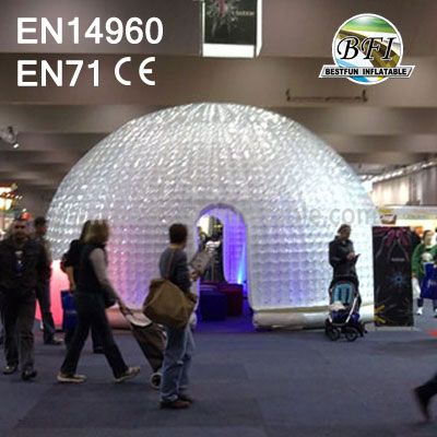 Double Layer Amusement Inflatable Clear Bubble Dome Tent