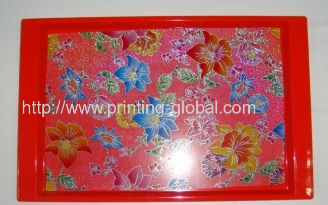 Heat transfer printing plastic fruit plate