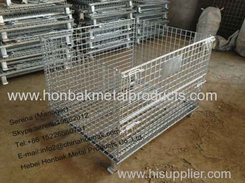 Wire Mesh Container/Tote box /Foldable Wire Mesh Basket 1000*800*840mm
