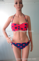 Dot Printed Halter Fashion Bikini