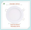 105mm 4w led round panel light AC85-265Vac