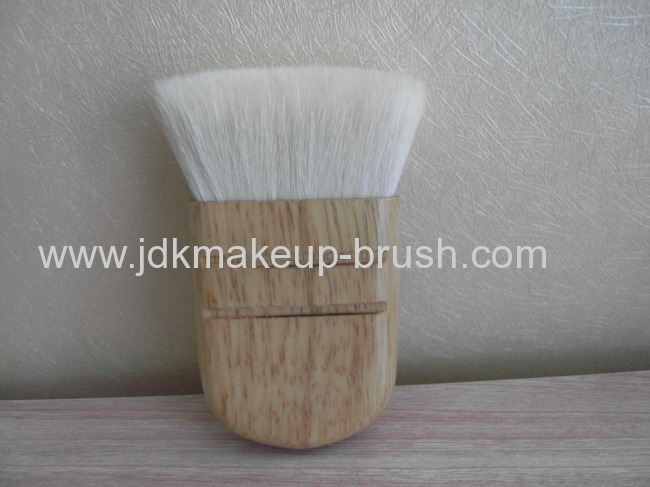 Eco-friendly Natural wooden handle Compact Blush Brush