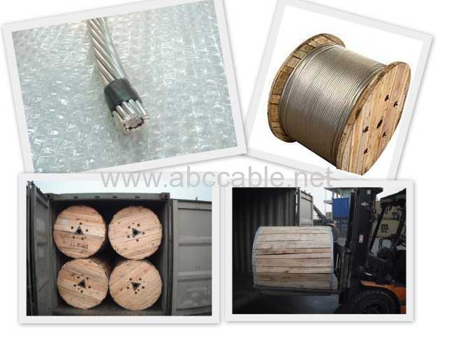 bare Aluminum conductor steel reinforced overhead power cable