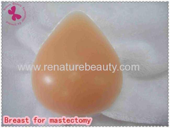 Most popular shape of teardrop silicone breast forms for mastectomy