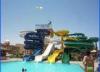 10mm Fiberglass Commercial Water Slides 3m - 18m Height Water Park Equipments For Kids