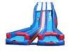 0.55mm PVC Inflatable Commercial Water Slides Outdoor / Indoor Amusement Parks Equipment