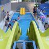 LLDPE + Galvanized Steel Pipes Kids Water Slides , Outdoor Theme Park Equipment