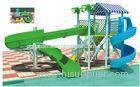 OEM Fiber Glass Kids Water Slides Entertainment 12m Height Waterpark Slide For 2 Riders