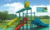 Non-Toxic Fadeless Large Plastic Kids Water Slides Environmentally Friendly Water Playground