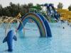 Rainbow Shaped Outdoor Playing Water Playground Equipment For Children / Adults