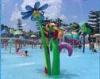 OEM Flower Spray / Aqua Spray Fiberglass Aqua Blue Water Park For Children / Adults