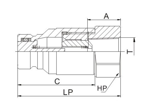 Flat Face Type Hydraulic Quick Coupler