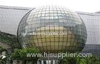 3mm - 19mm Spherical Float Glass , Tempered Curved Glass Sheets