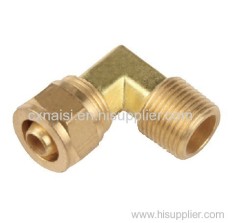 Brass 90 Degree Elbow with Male Thread and Union