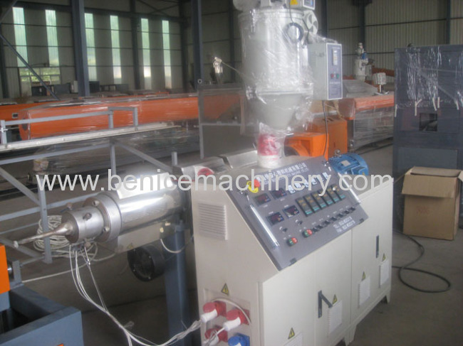 New plastic single wall corrugated pipe extrusion line 