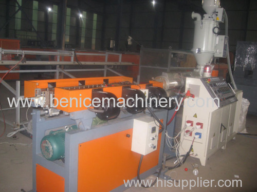 New plastic single wall corrugated pipe extrusion line