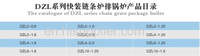 DZL Series Chain Grate Packaged Boiler