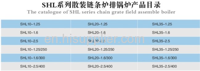 SHL Series Field Assemble Chain Grate Boiler