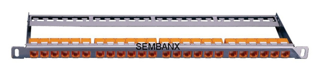 CAT6 UTP 24 ports module type 0.5U Patch Panel