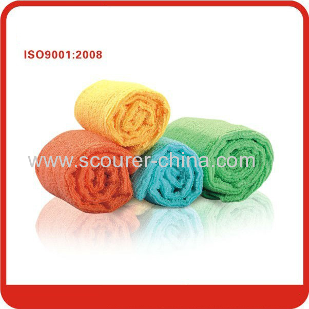 40*40cm Orange/green/blue/yellow magic microfiber cloth 4pcs/pack
