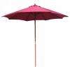 2.7M Wooden Patio Parasol