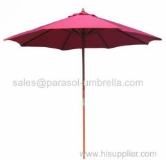 2.7M Wooden Patio Parasol