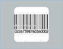 RF Security Square Barcode Security Labels , 5*5 Pharmacy EAS Labels