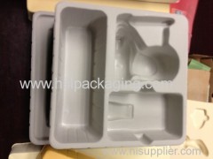 Plastic Face-cleaning cream cosmetic flocking tray box