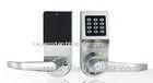 Silver Zinc Alloy Electronic Coded Door Locks Support Mechanical Key