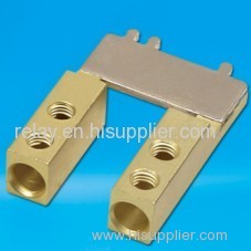 Brass terminal lead shunt resistor