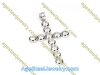 Cross Pendant P4945 White Stone