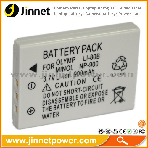 Lithium-ion rechargeable battery for Olympus LI-80B for T-100 T-110 and X-960 Cameras