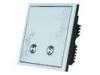 2 Gang Dimmable RF Remote Control Light Switches , Touch Light Switch