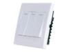 3 Gang Single Wire RF Remote Control Light Switches For Home Automation