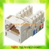 CAT5E and CAT6 UTP 8P8C 90 degree AV type Keystone jack