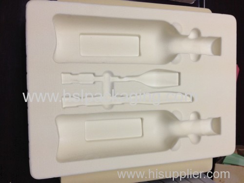 Clear plastic PS flocking tray for mobile and wine packing