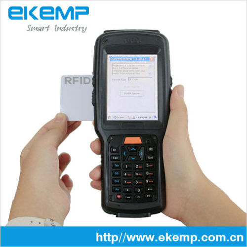Touch Screen Handheld Data Collector with Barcode Reader, RFID Reader