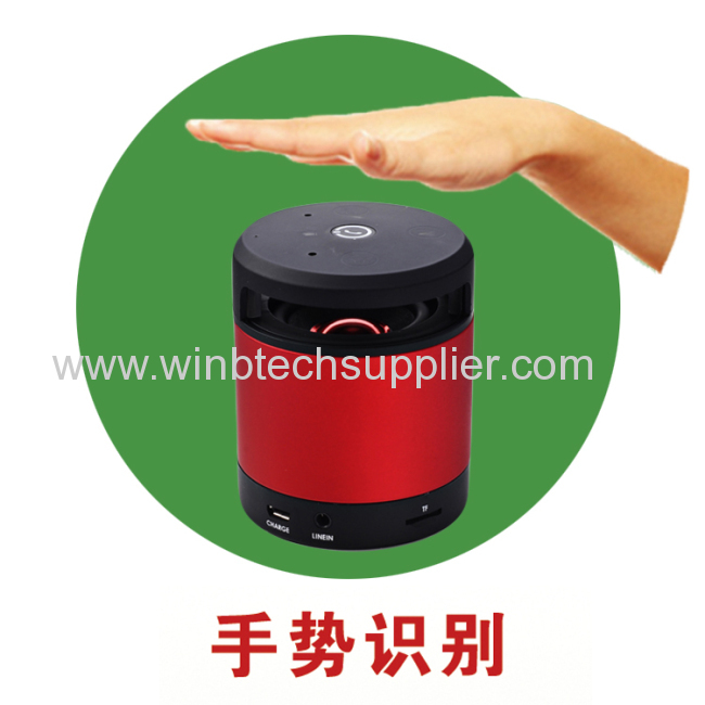 mini speaker with air gesture tf card mp3 player handsfree calling