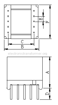 EP High Frequency Transformer HT-EP-17