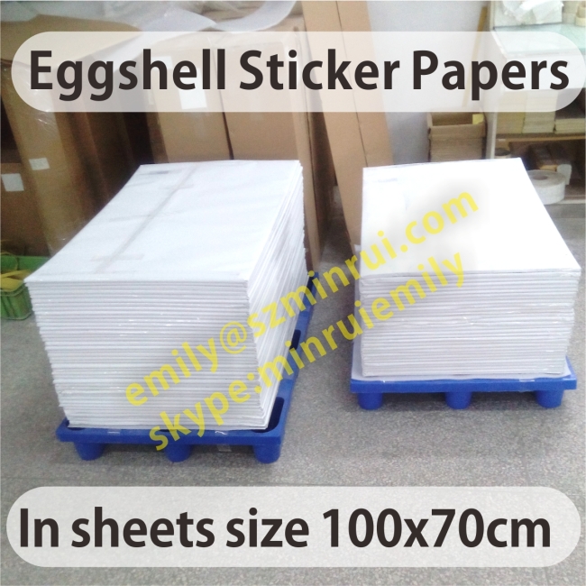 Real Manufacturer Of Eggshell Sticker Papers In China,Largest Factory Of Destructible Vinyl Label Materials
