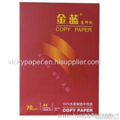 100%Wooden pulp copy paper 80GSM for office